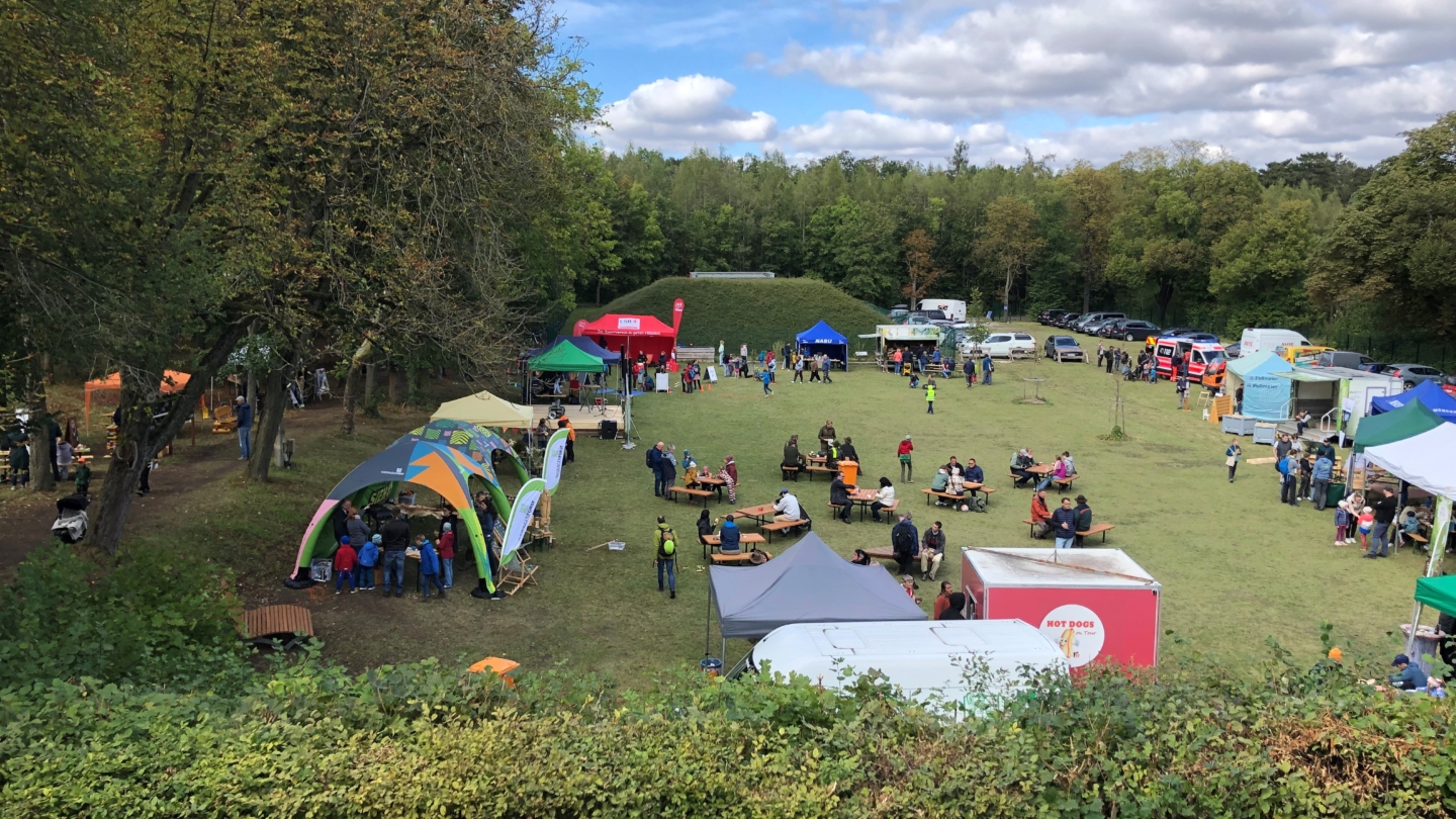 Außengelände der Waldvilla im forum natura Jena